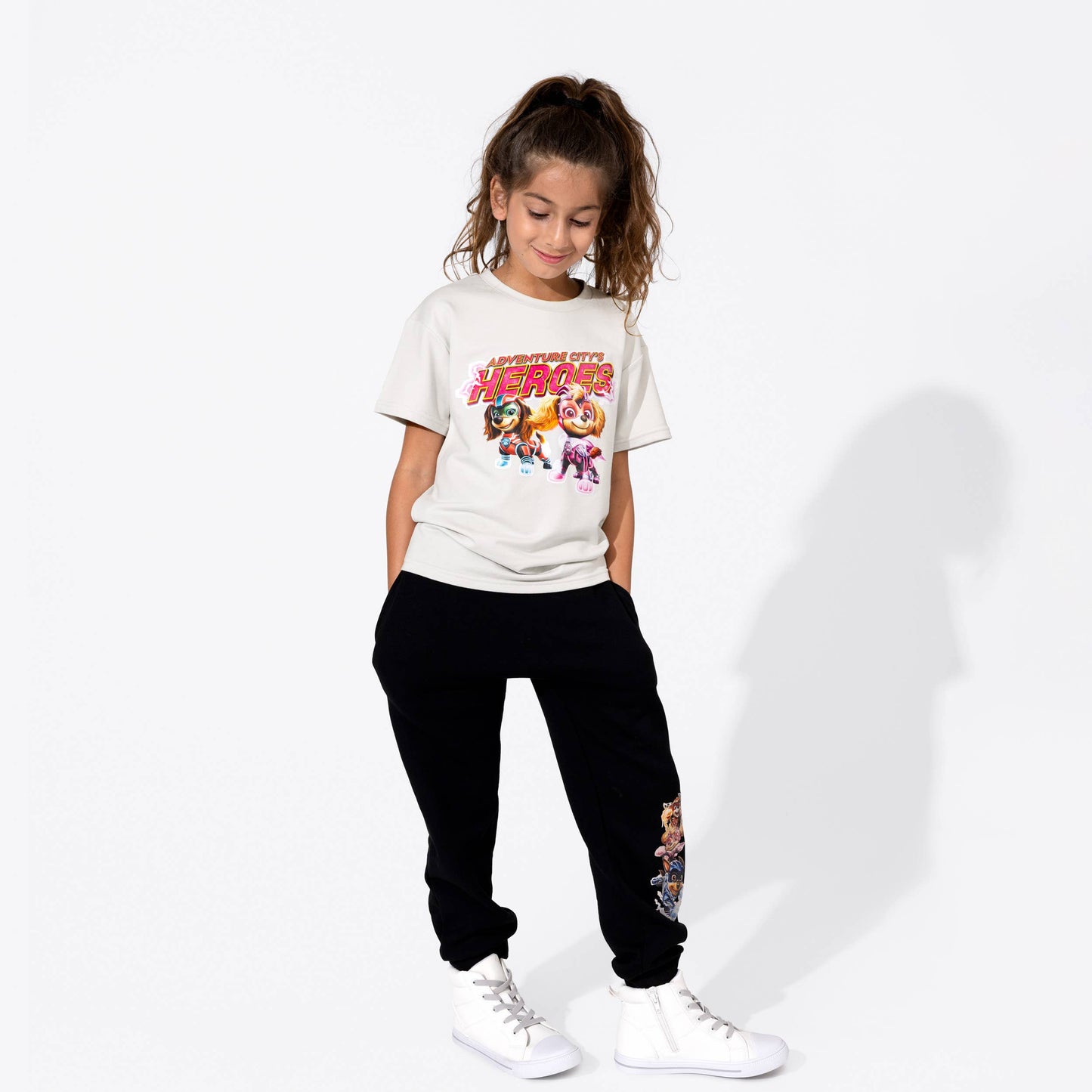 PAW Patrol Mighty Movie Girl Pups Bone Bamboo Kids T-Shirt