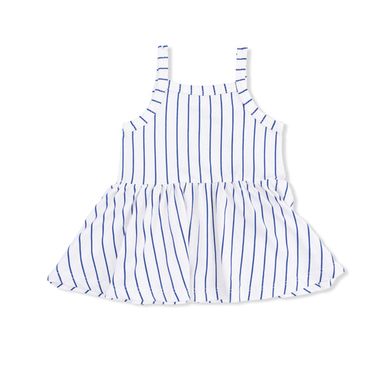 Baseball Stripe - Tank with Peplum
