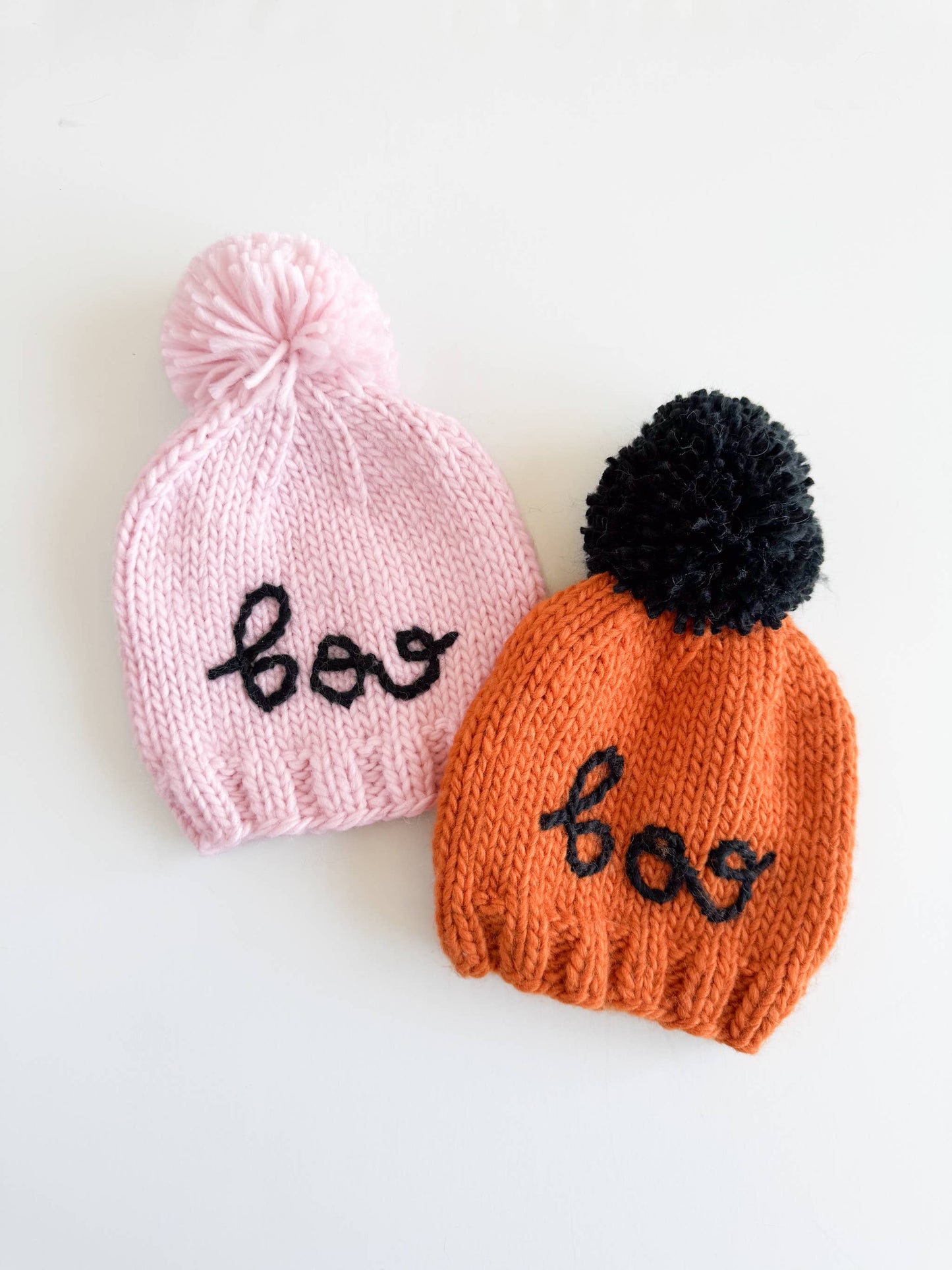 Boo Baby Hat Halloween Pumpkin Kid Fall Pink