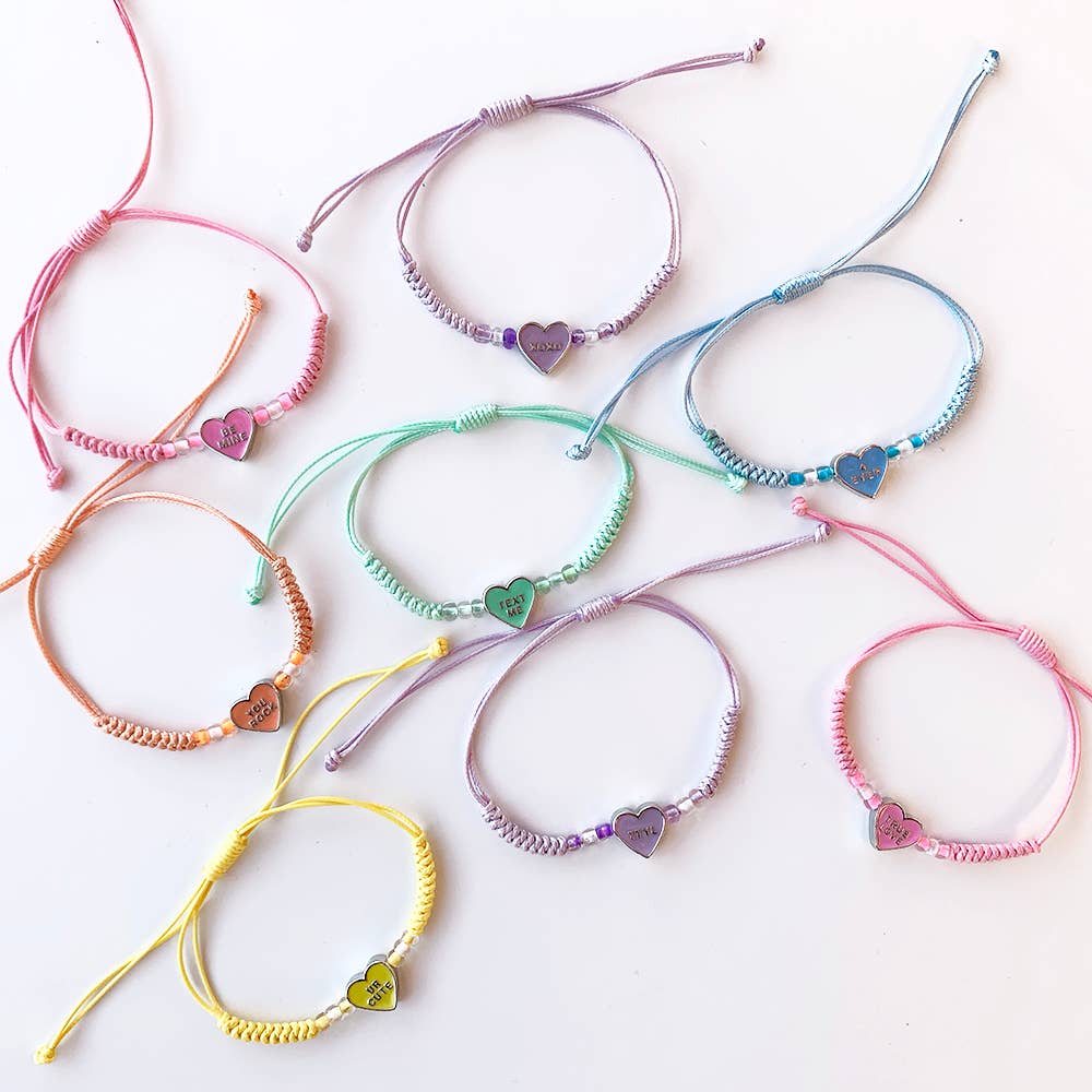 Conversation Heart Bracelets