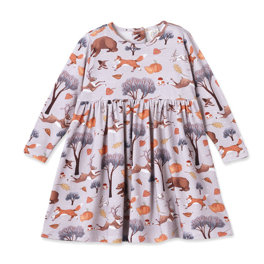 Forest Frolic Twirl Dress - Bamboo Fall Girls Outfit