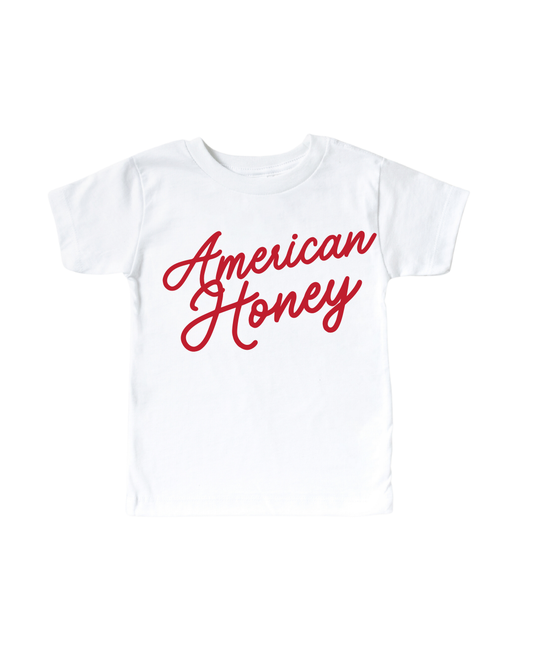 American Honey Little Girls Tee 🍯🇺🇸 preorder