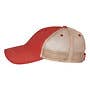 KC Silver Bling | Red Khaki dirty wash adult hat