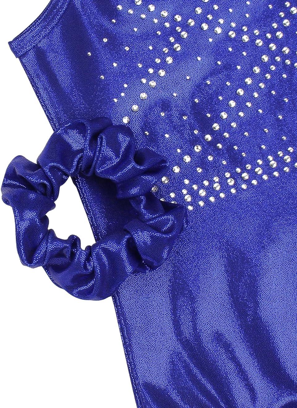 Blue Radiant Sapphire Gymnastics Leotard Outfit Set