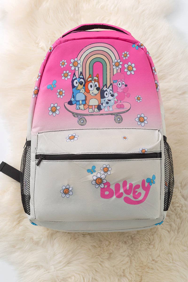 Blue Dog printed backpack