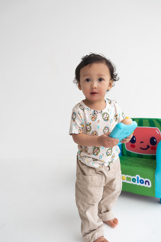 Dream Big Little Co x CoComelon JJ MUSICAL MELON DREAM POCKET TEE