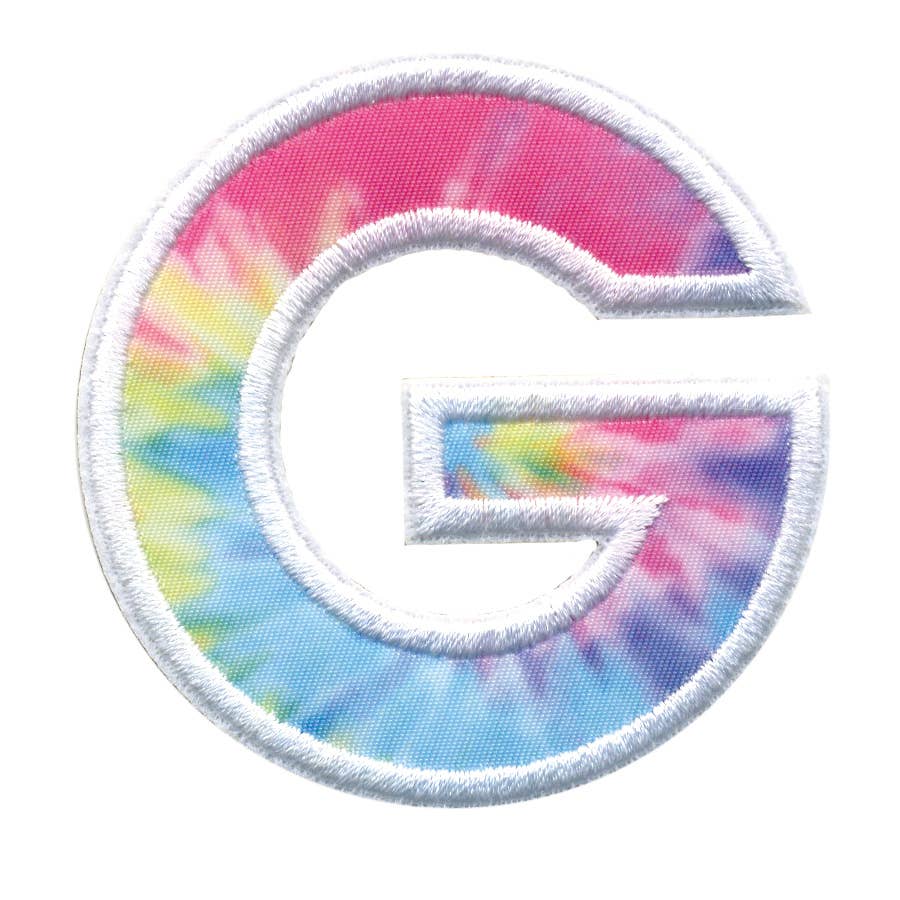 G Tie Dye Sticker Patch