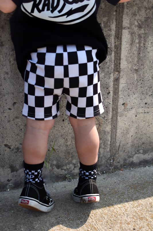 Checker | bamboo biker short