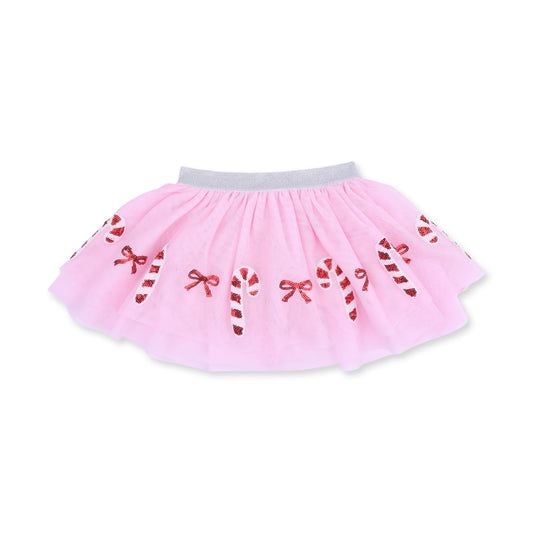 Candy Canes - Tutu Skirt with Bike Shorts