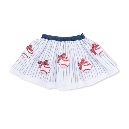 Baseball Stripe - Tutu Skirt with Bike Shorts
