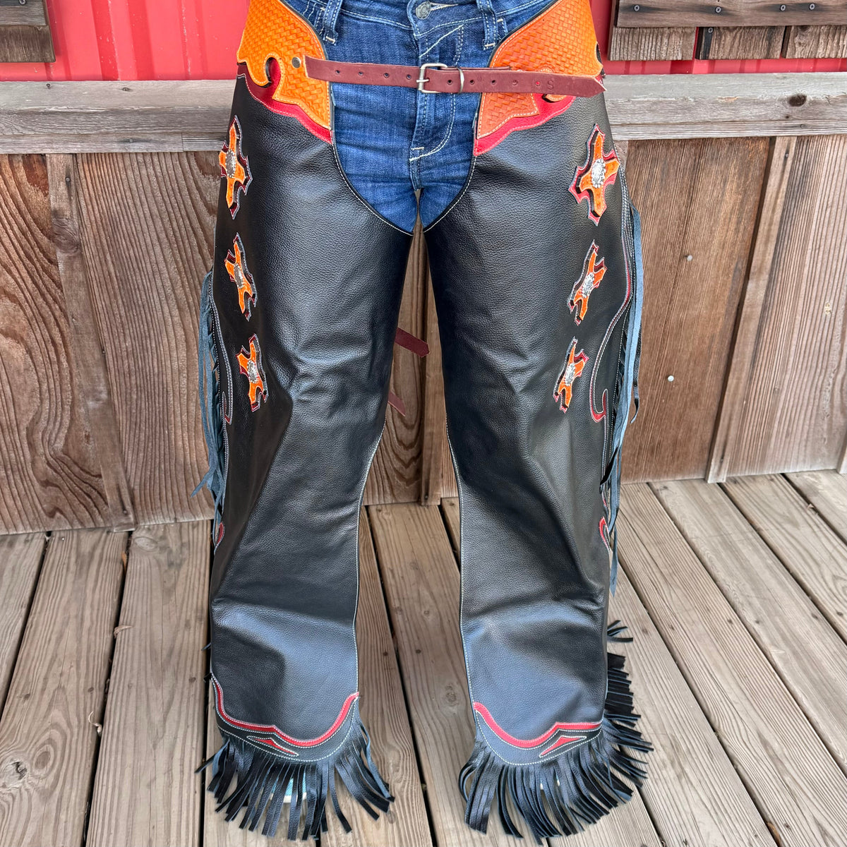 Adult Small Bull Riding Chaps