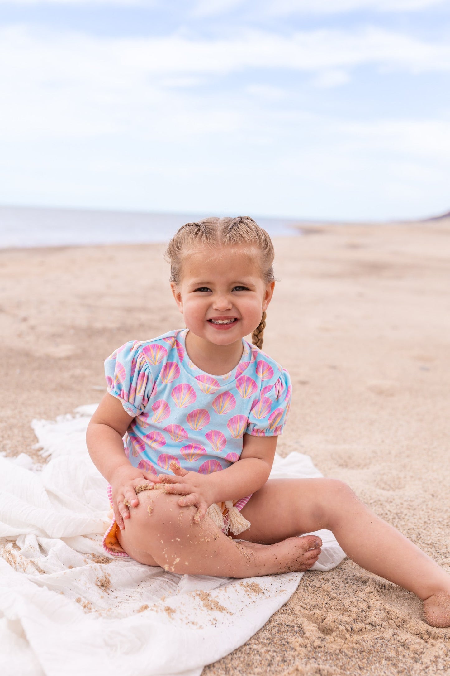 Serene Seashell Shirt & Short Set