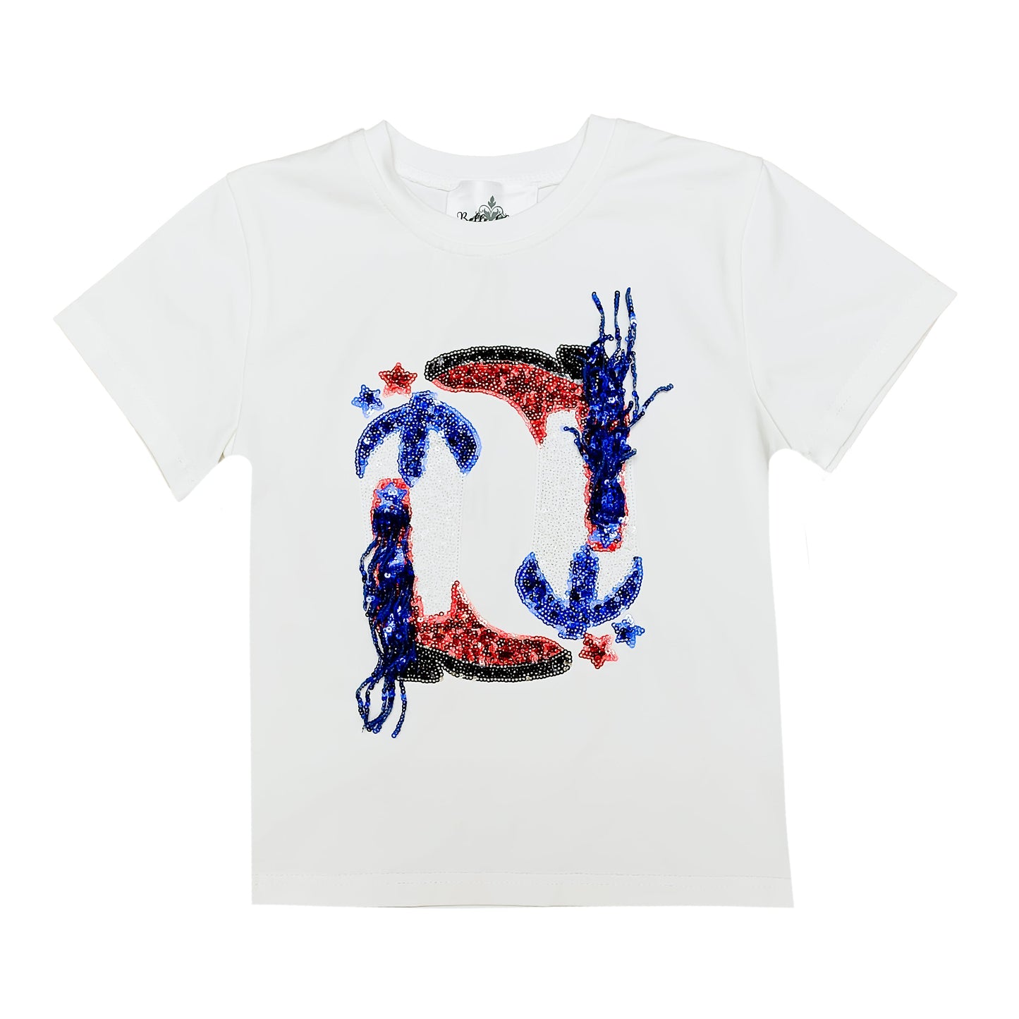 Cowgirl Boots Sequin Kid Shirt