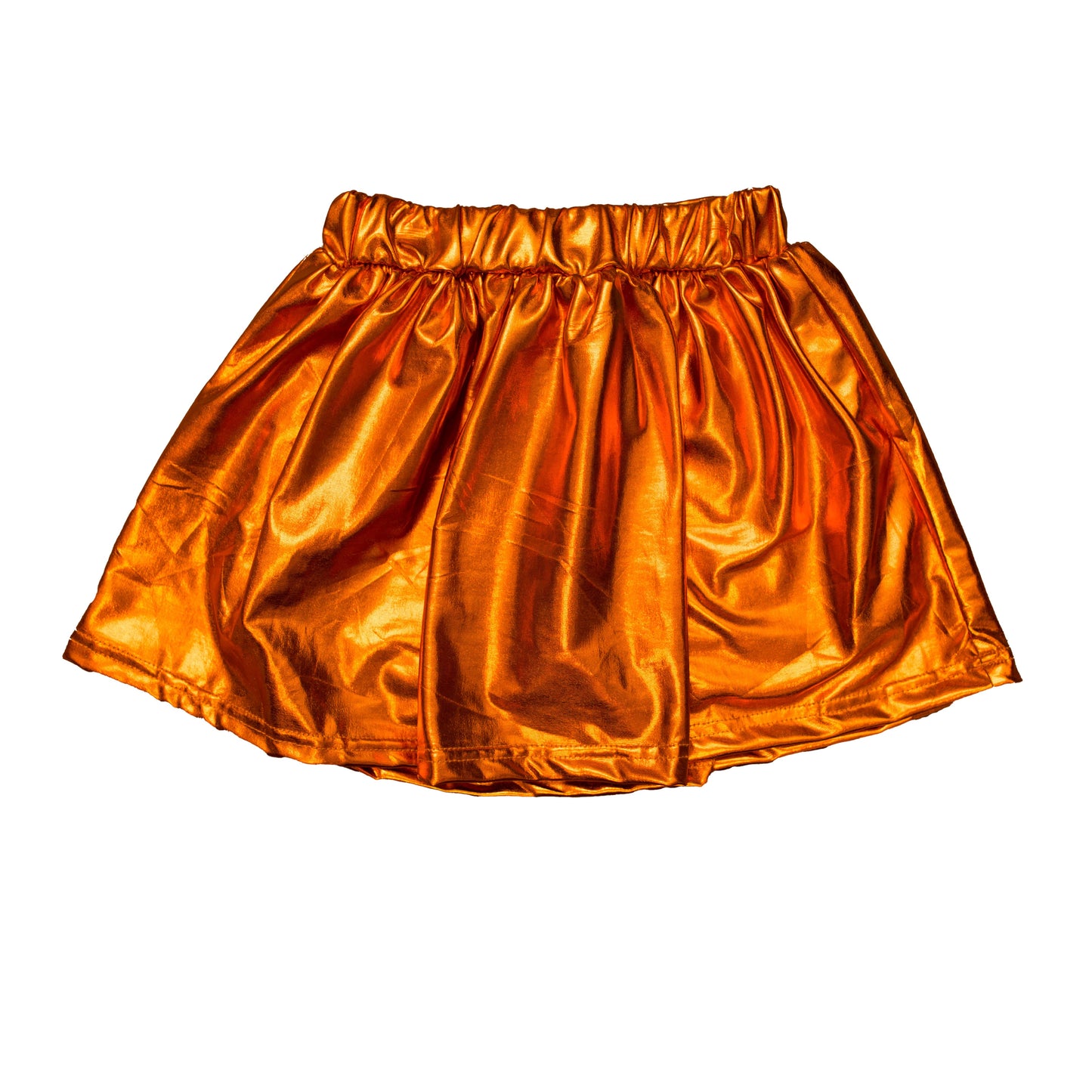 Orange Metallic Adult Skort