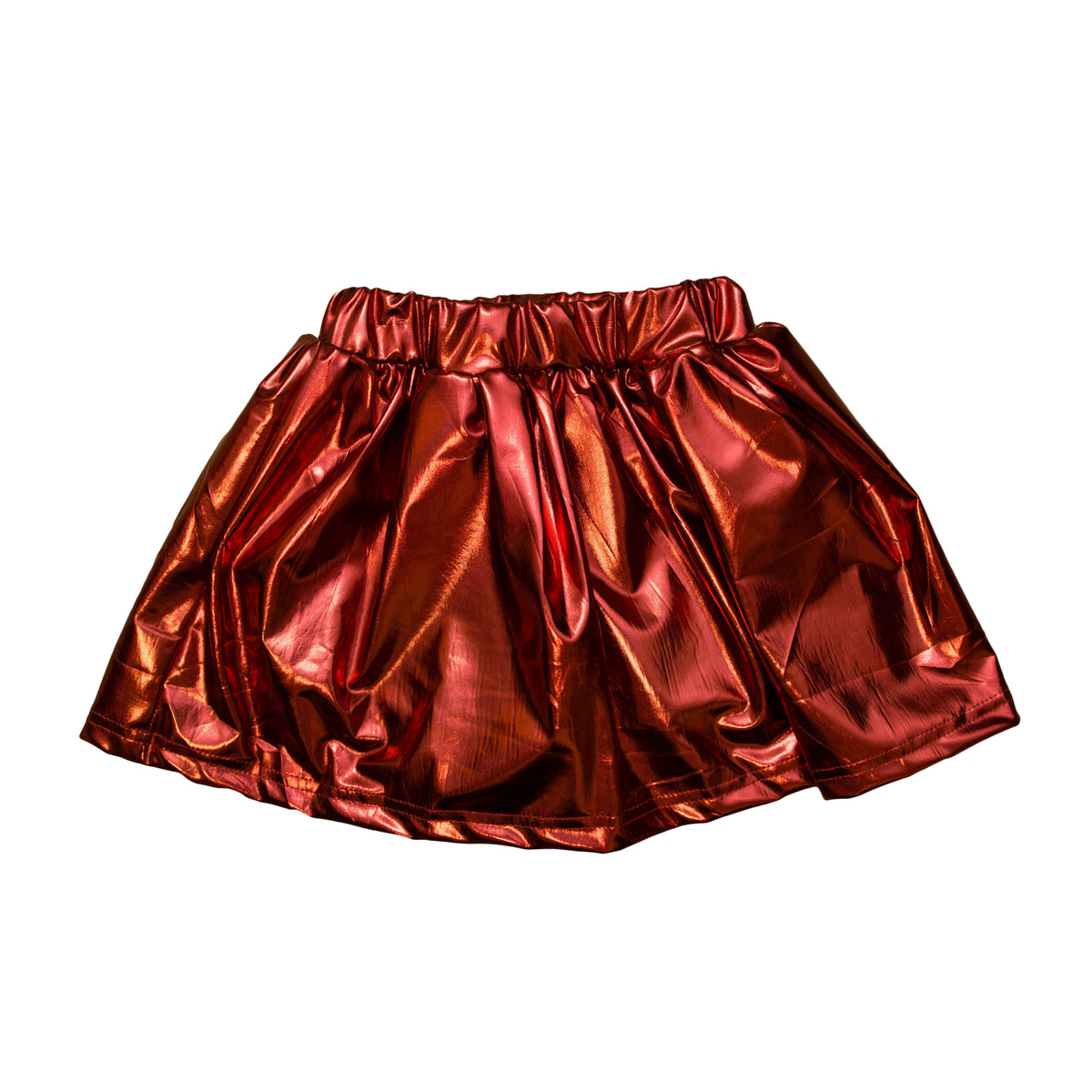 Maroon Metallic Skort