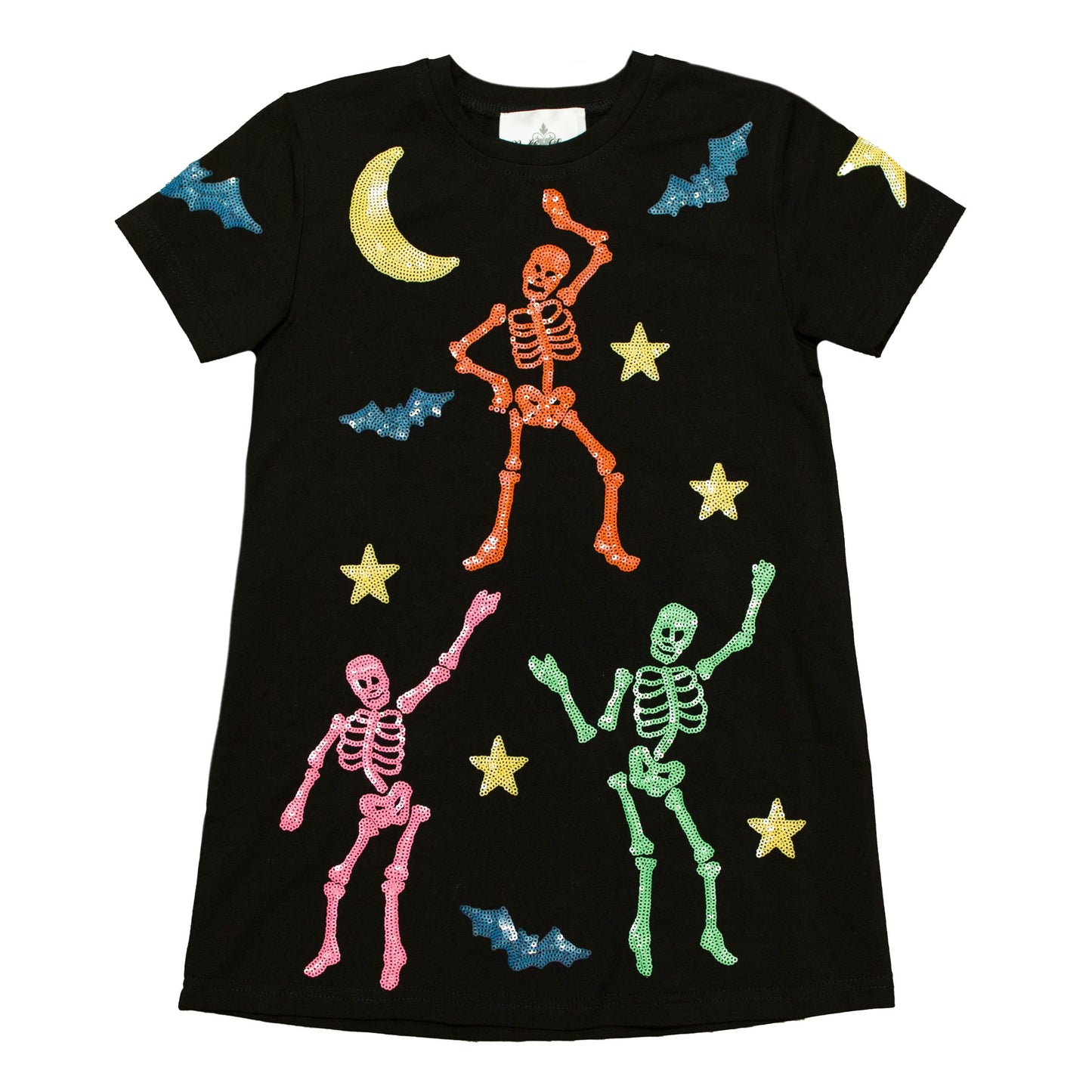 Black Skeleton Adult Dress