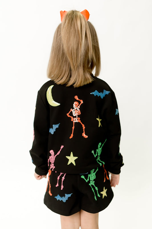 Kids' Dancing Skeleton Shorts