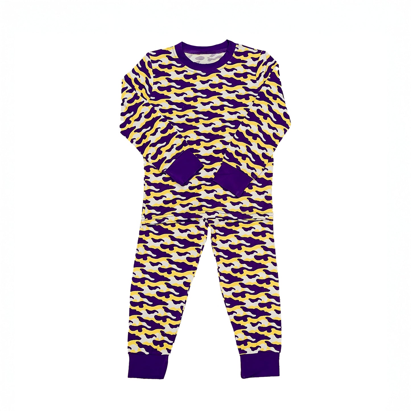Purple and Yellow Camo Pajamas
