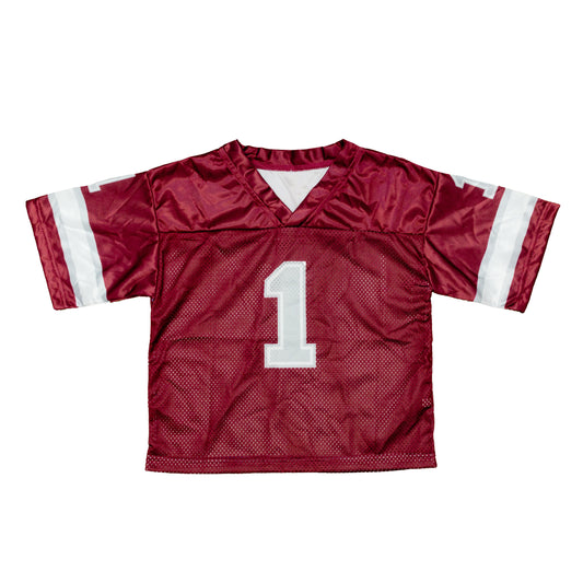 Kids' Maroon & White Football Jersey