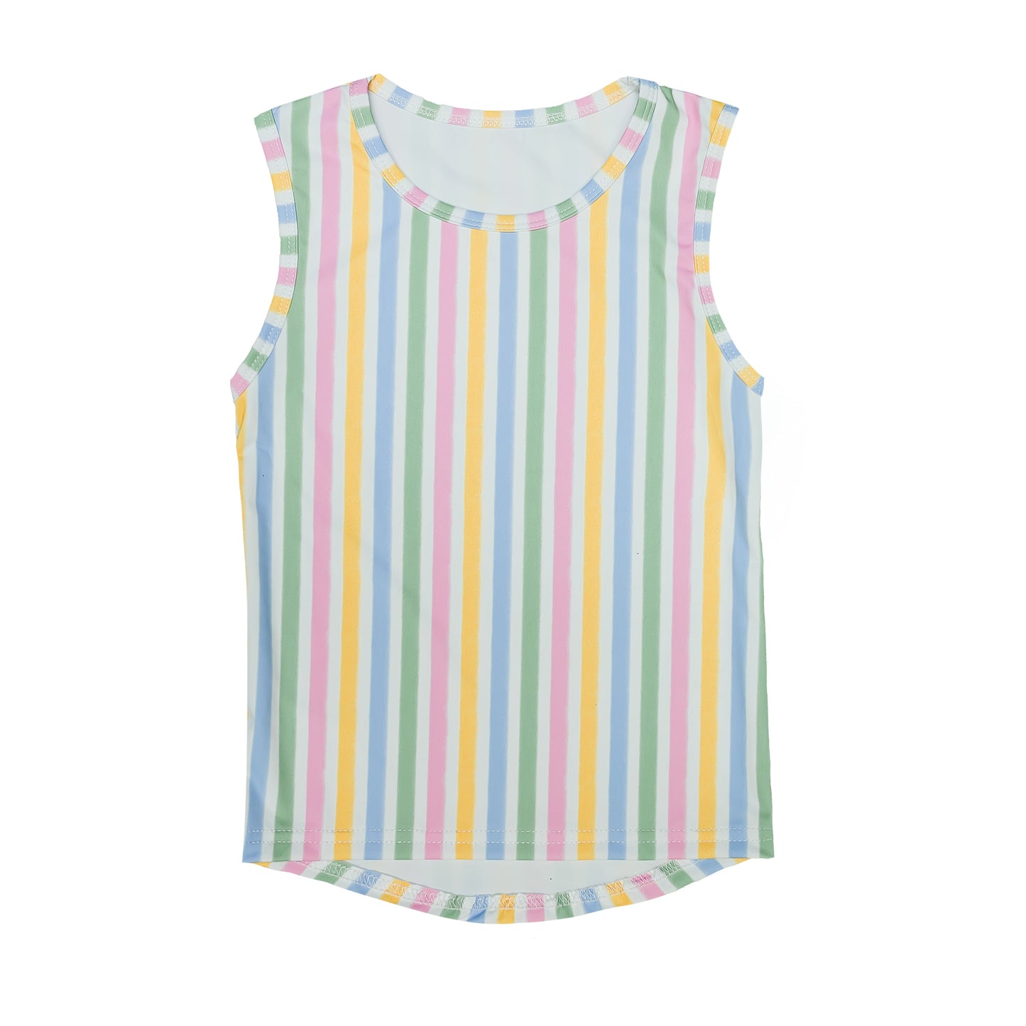 Striped High Low Kid Tank