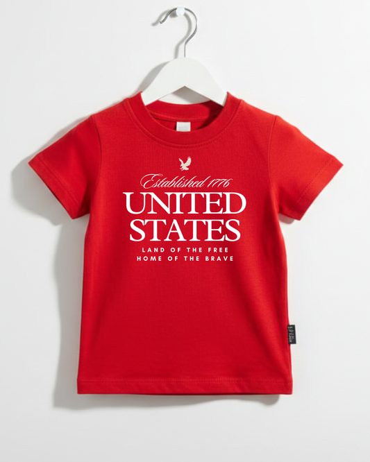 United States - Land of the Free Kids Tee- preorder
