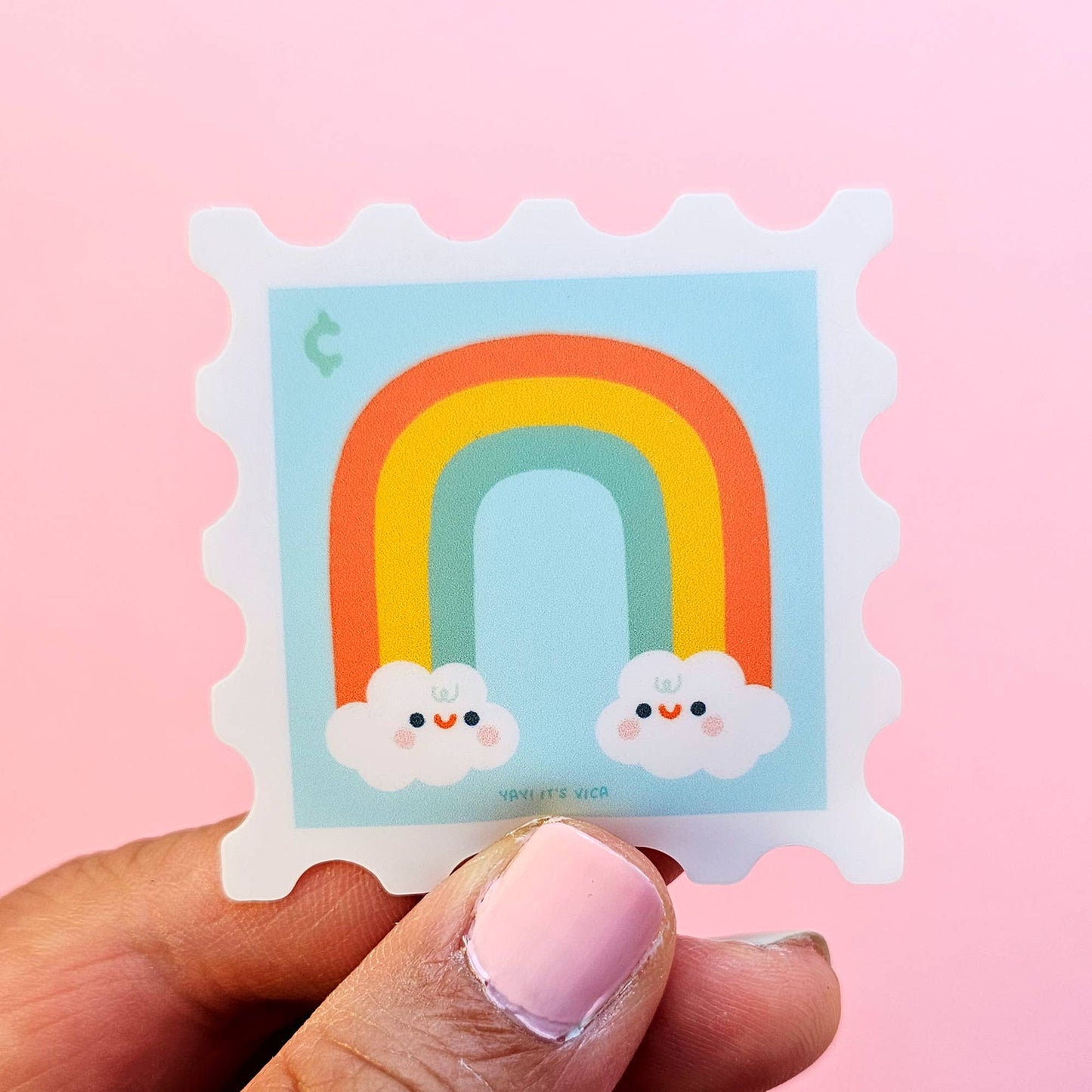 Rainbow Stamp Sticker