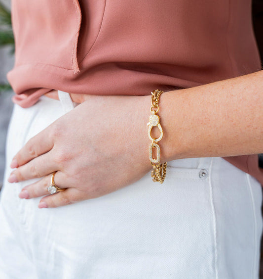 Pave Connector Bracelet
