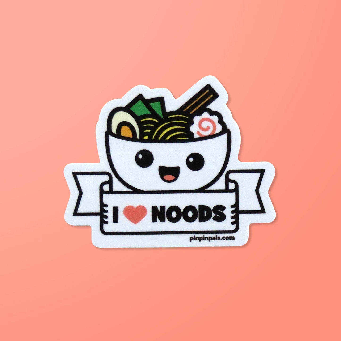 I Love Noods - Ramen - Vinyl Sticker