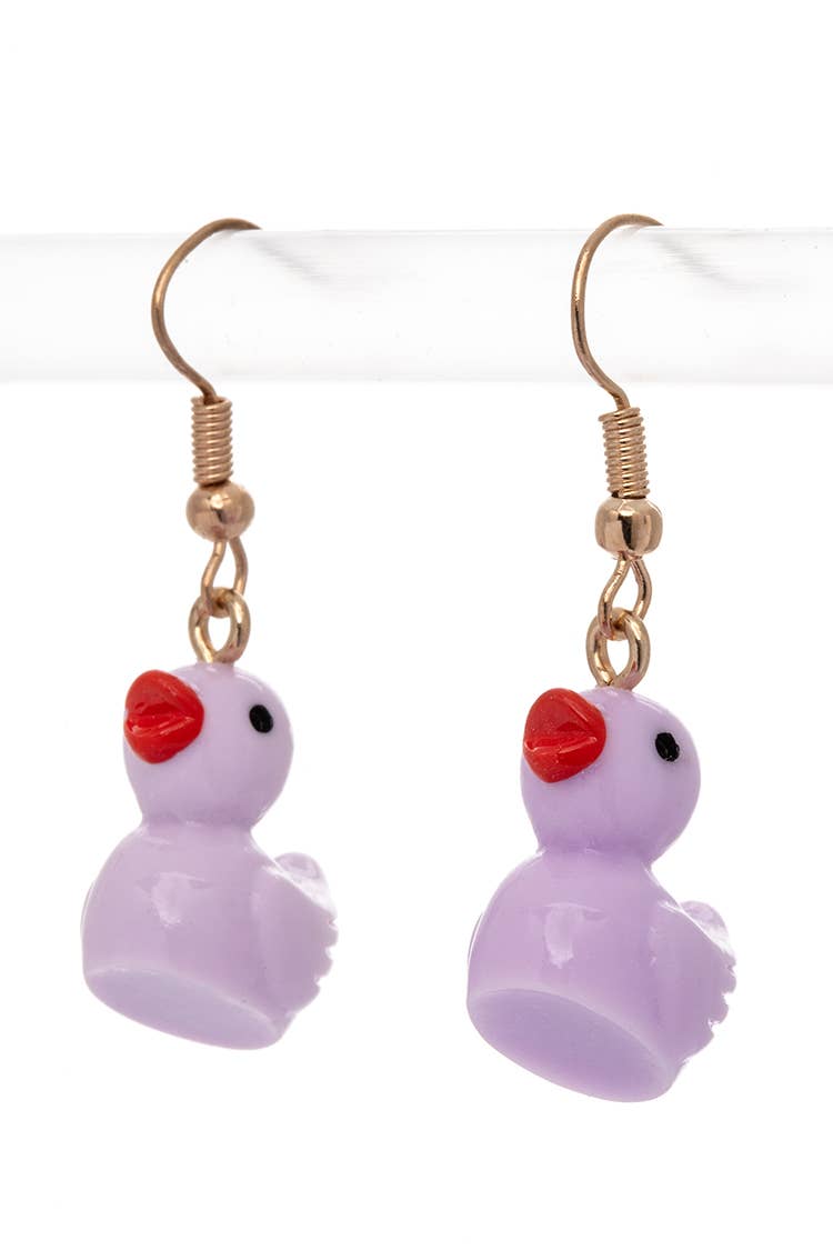 Iconic Rubber Duckling Drop Earrings Set