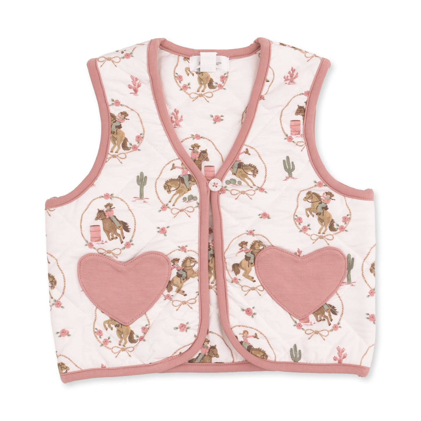 Cowgirl Cameos - Quilted Vest with Heart Pockets