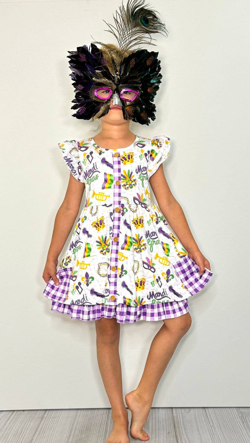 Mardi Gras Girls Dress