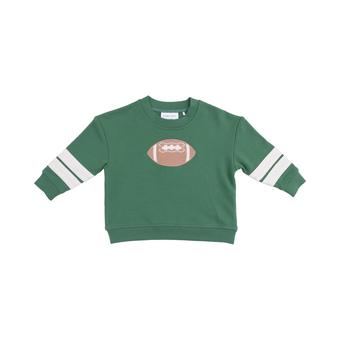 Cozy Drop Sleeve Sweatshirt with Varsity Stripes