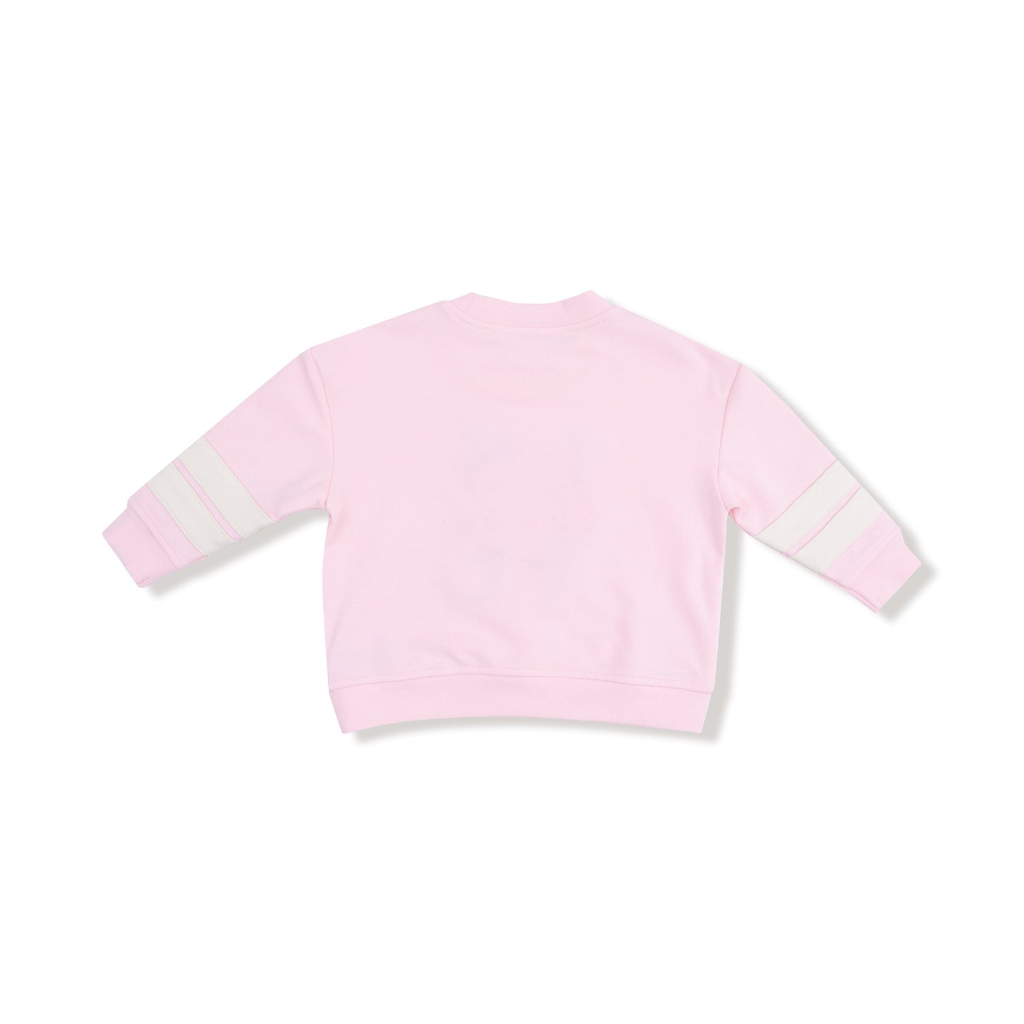 Cozy Drop Sleeve Sweatshirt with Varsity Stripes