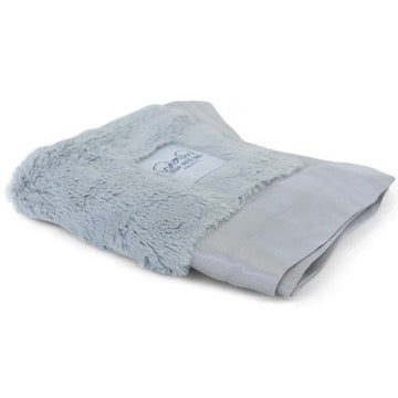 Luxury Satin Border Lovey - Silver
