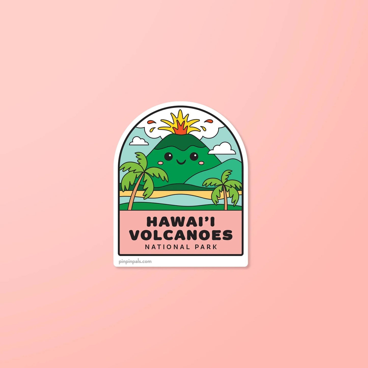 Hawai'i Volcanoes - National Park - Vinyl Sticker