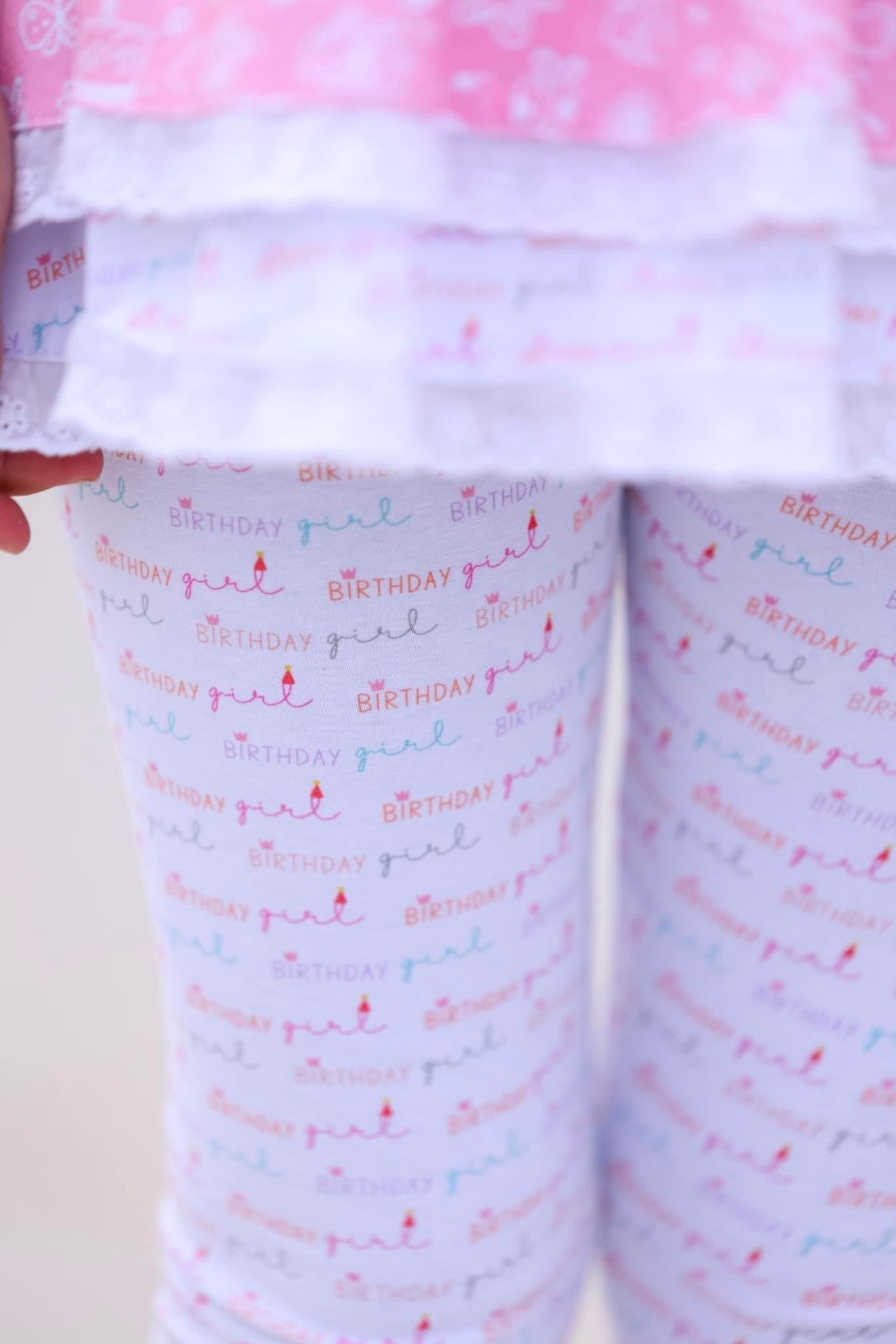 Birthday Girl Tunic Set (choice of bottoms)
