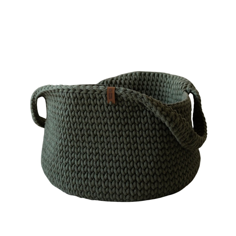 Basket Round with Handles