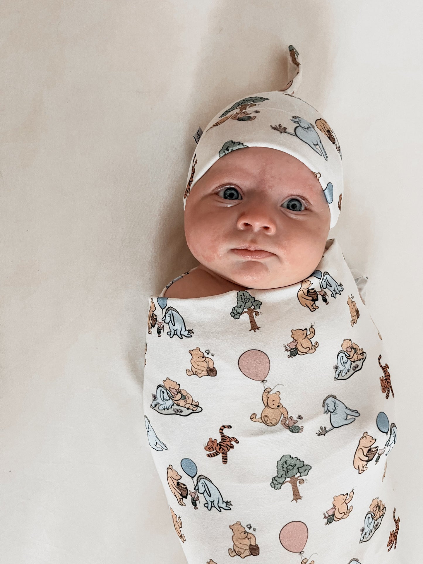 Pooh | Bamboo Swaddle + Beanie Set
