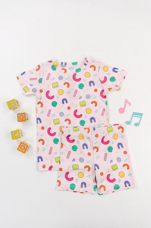 Dream Big Little Co x CoComelon ALPHABET DREAM SHORT SET