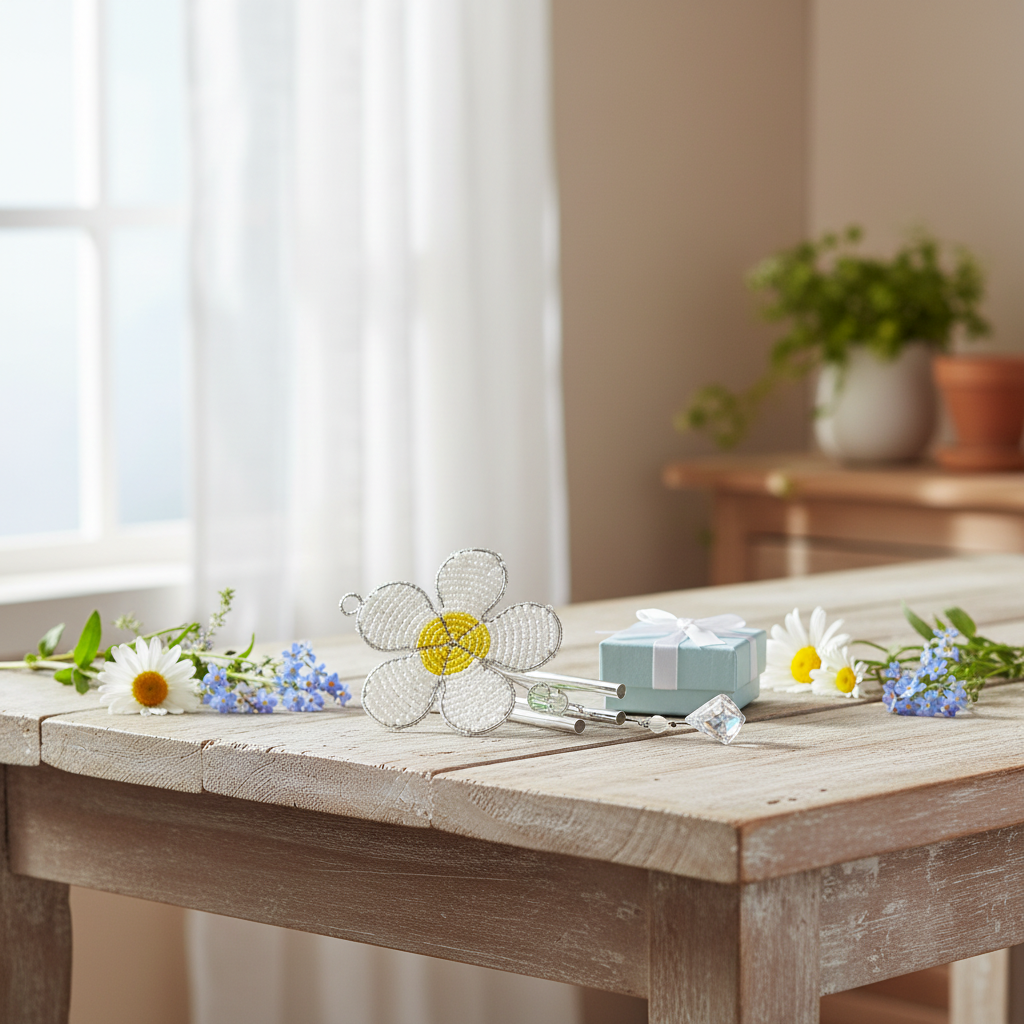 Daisy Wind Chime, Sm Asst (Set of 3)