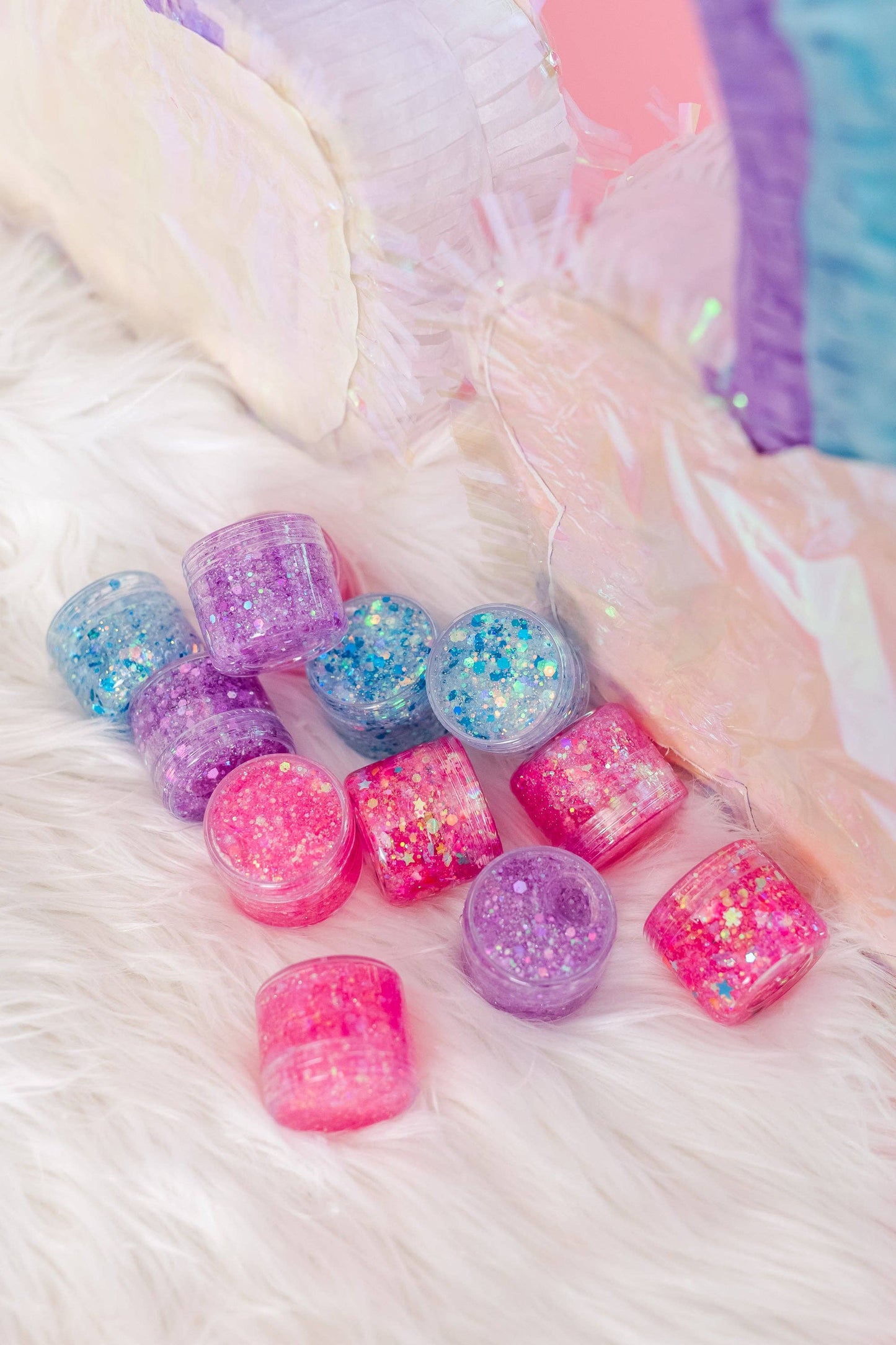 Bright Pink Hair Glitter