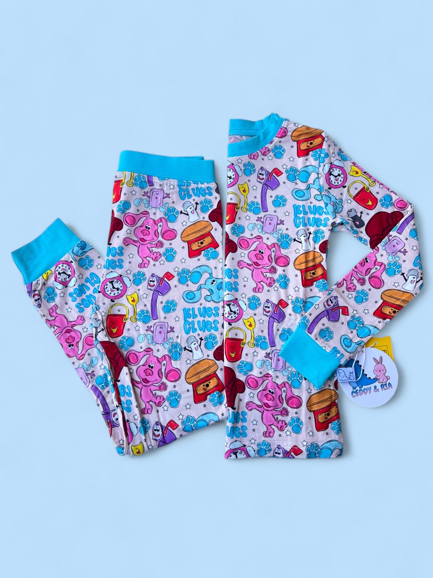 Paw Prints 2p Long Sleeve Set