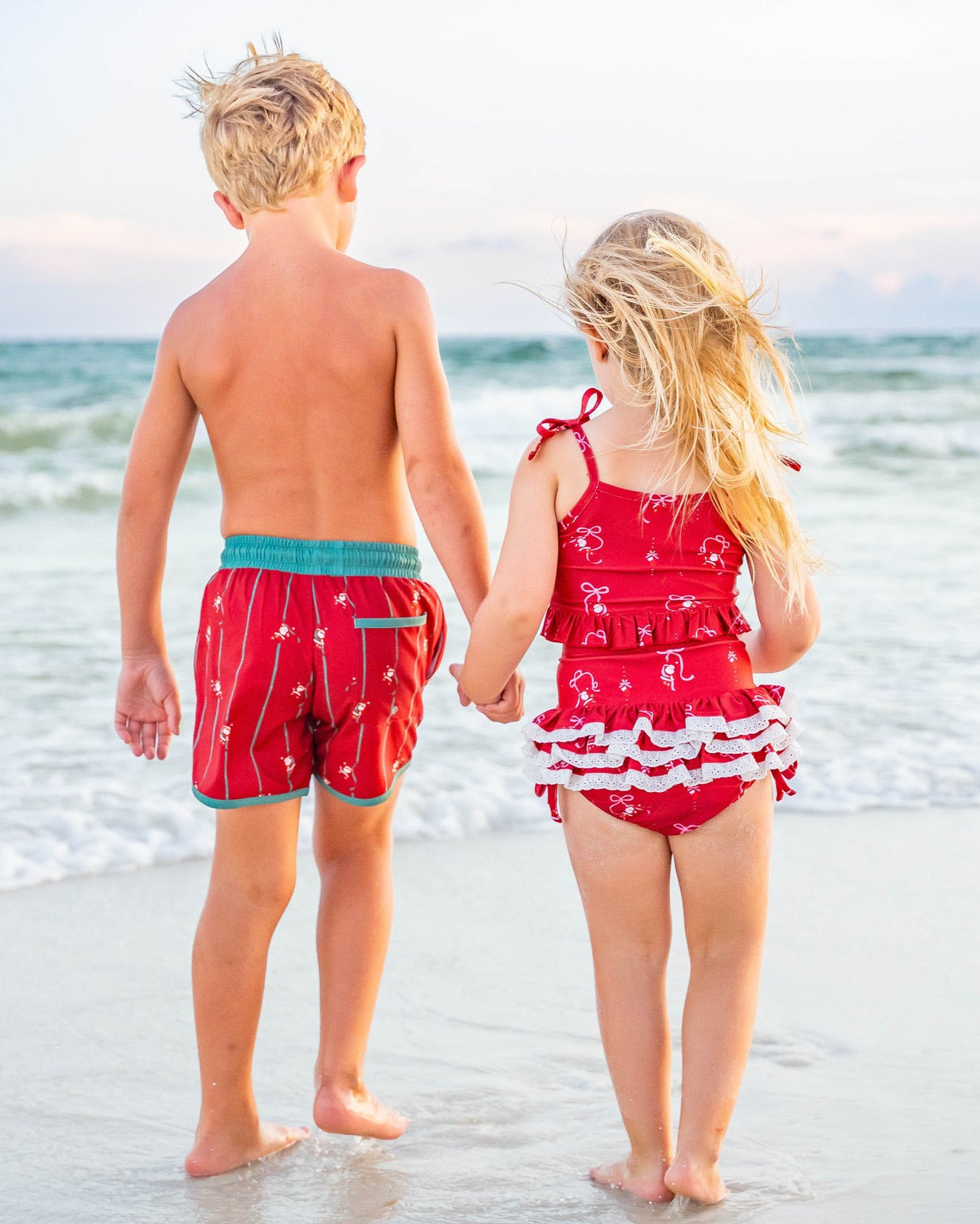 *PREORDER* Santa's Sleigh Bows High Waisted Bikini