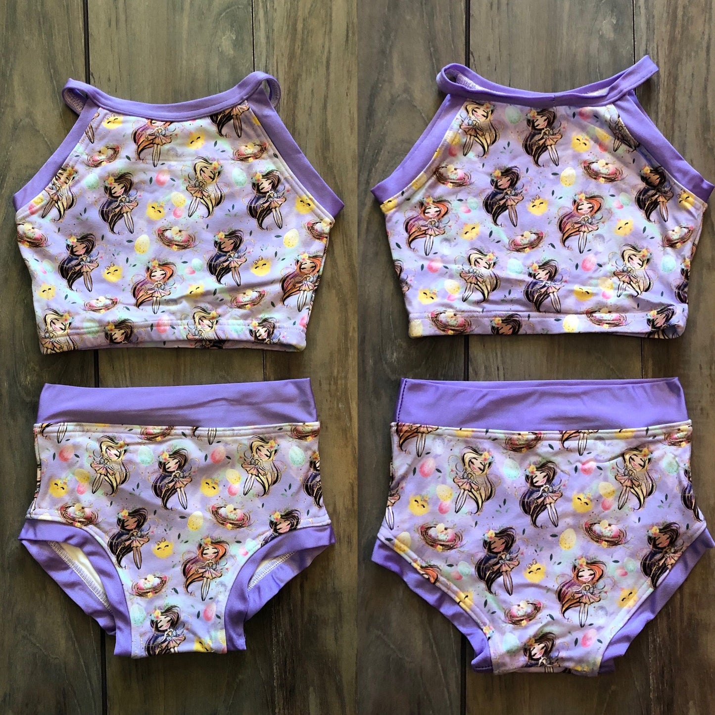 Easter Girl Fairy Eggs Chicks Spring 2PC Set