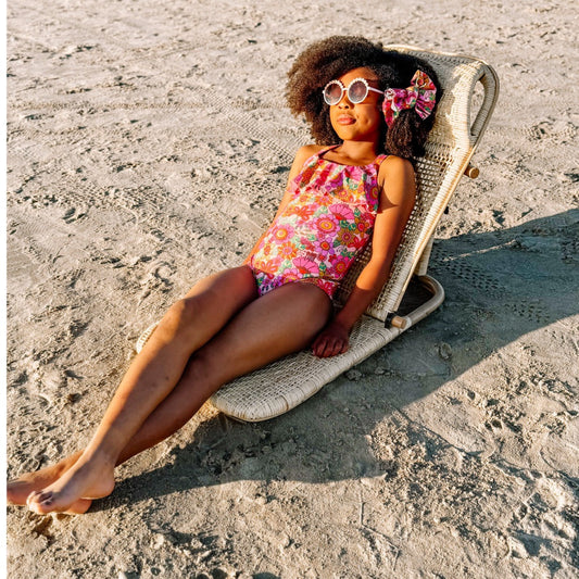 HERE COMES THE SUN ~ VIBRANT FLORAL SWIM BOWS