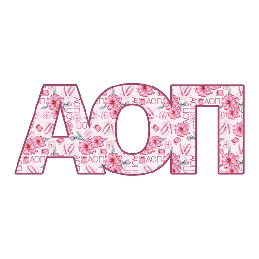 Alpha Omicron Pi Door Hanger
