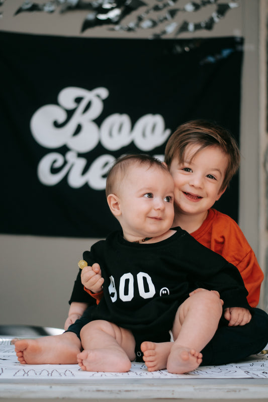 BOO Ghost Sweatshirt Romper