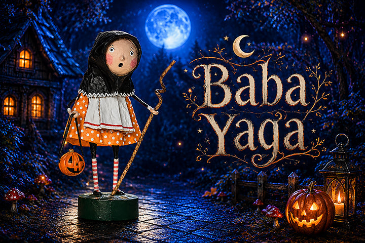 Baba Yaga Halloween Figurine by Lori Mitchell *NEW FOR 2025*