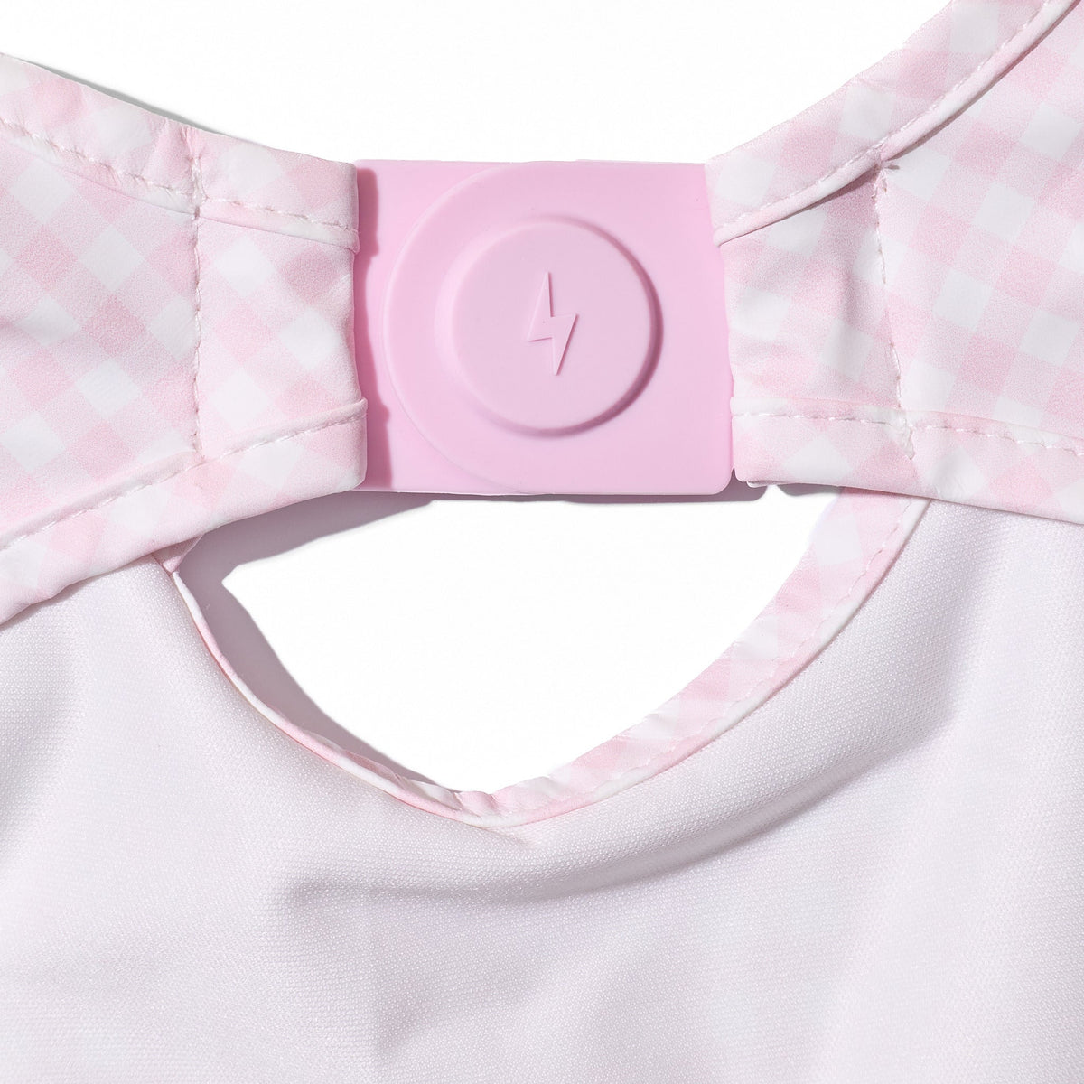 Magnetic Long Sleeve Bib - Petal Check