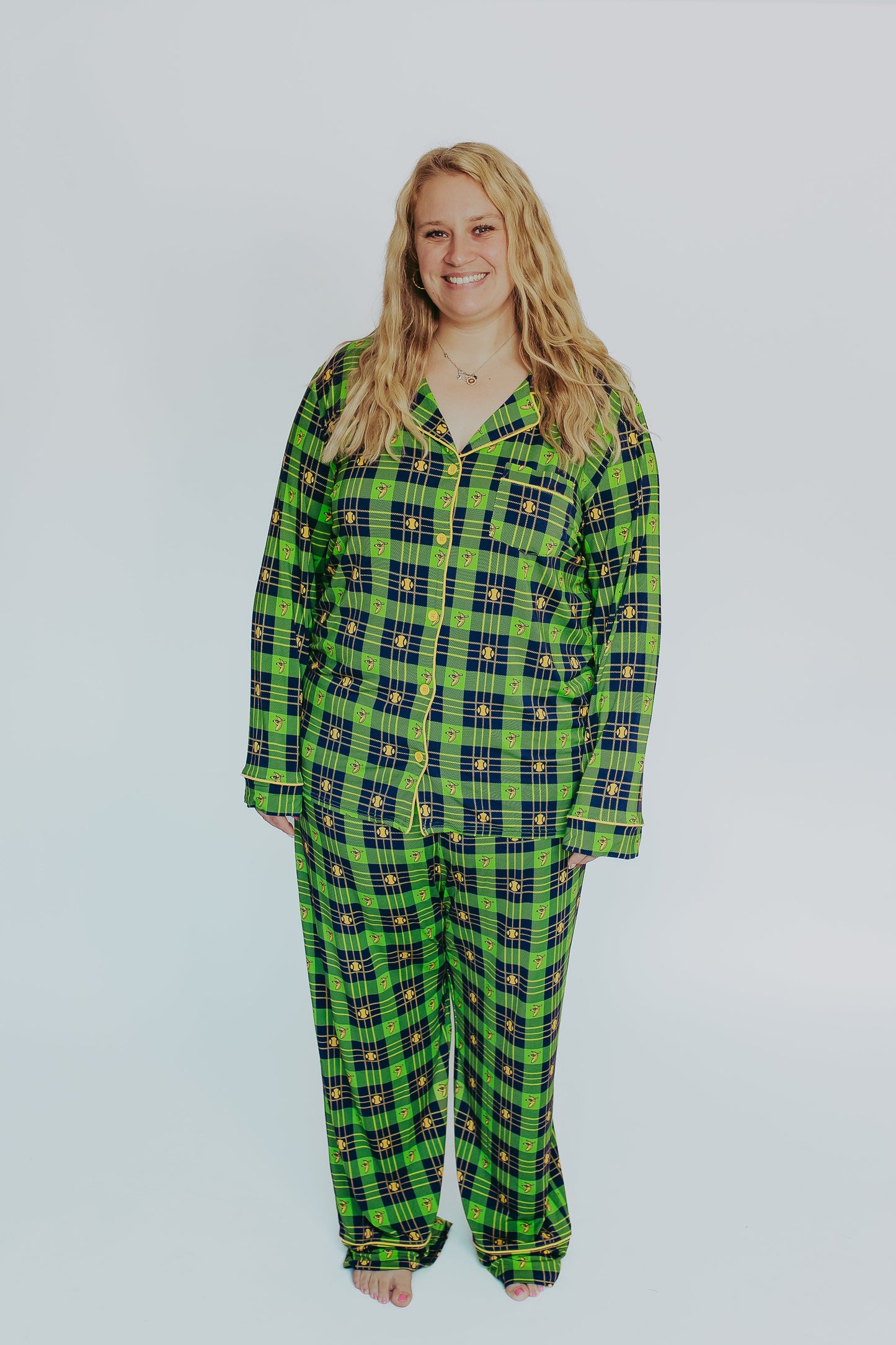 Peaz N’ Carrots X Savannah Bananas Official Licensed Adult Unisex Drawstring Pants in Banana Tartan™